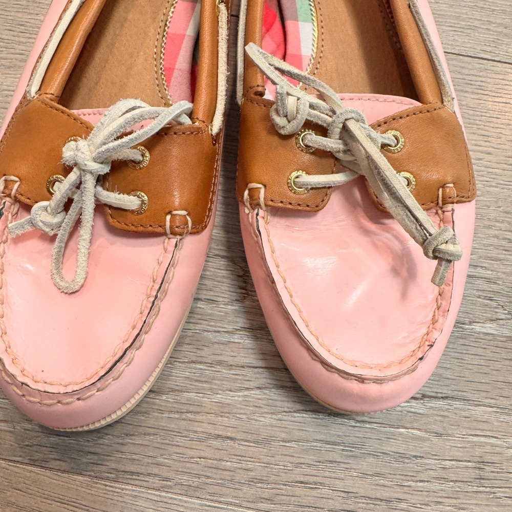 Sperry Top-Sider Audrey Boat Shoes Size 9.5 Pink Leather Loafers Casual Womens - Picture 6 of 9